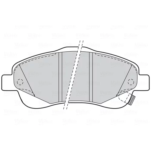 Sada brzdových platničiek kotúčovej brzdy 301665 /VALEO/ - obr. 1