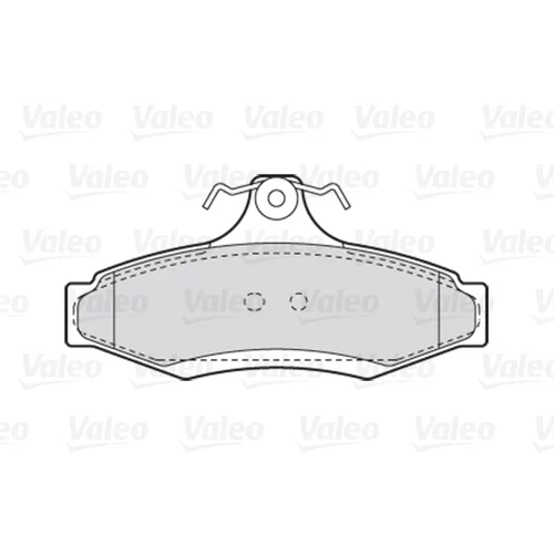 Sada brzdových platničiek kotúčovej brzdy 301902 /VALEO/ - obr. 1