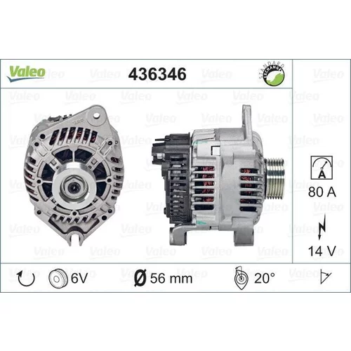 Alternátor VALEO 436346