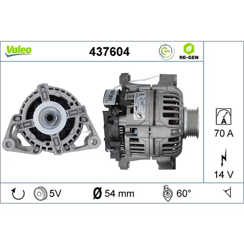 Alternátor 437604 /VALEO/