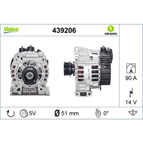 Alternátor VALEO 439206