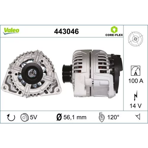Alternátor VALEO 443046