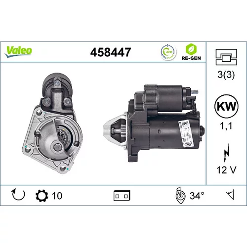 Štartér VALEO 458447