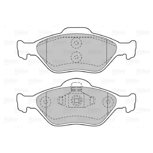 Sada brzdových platničiek kotúčovej brzdy 598564 /VALEO/ - obr. 1