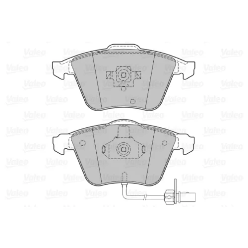 Sada brzdových platničiek kotúčovej brzdy 598822 /VALEO/ - obr. 1