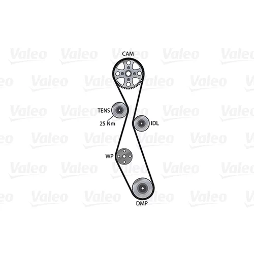 Vodné čerpadlo + sada ozubeného remeňa 614588 /VALEO/ - obr. 1