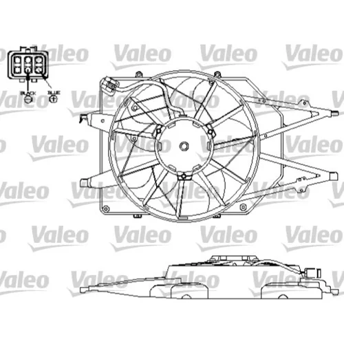 Ventilátor chladenia motora VALEO 696151