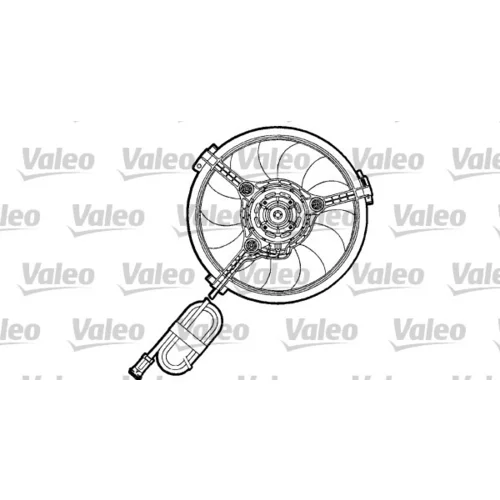 Ventilátor chladenia motora VALEO 698155