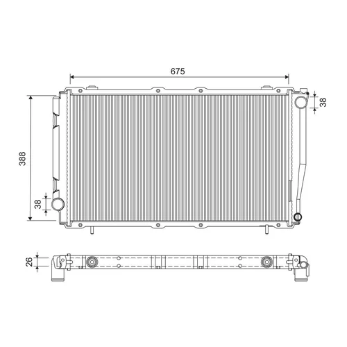 Chladič motora VALEO 701279