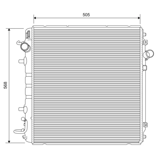 Chladič motora VALEO 701635
