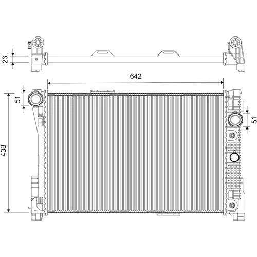 Chladič motora VALEO 701905