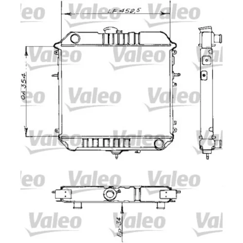Chladič motora VALEO 730155