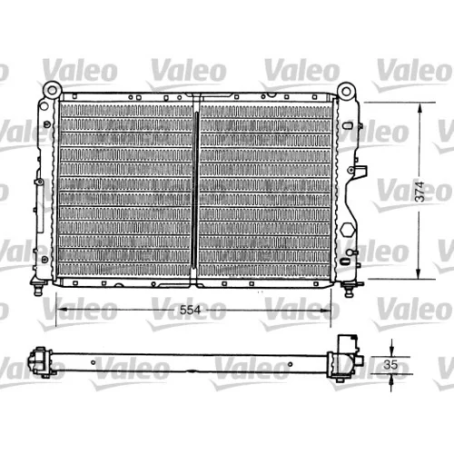 Chladič motora VALEO 731159