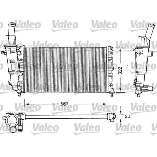 Chladič motora VALEO 731558