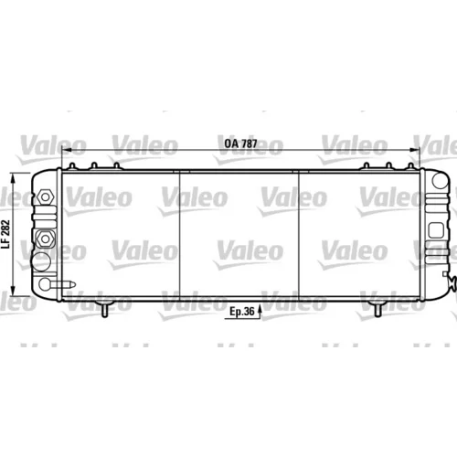 Chladič motora VALEO 732258