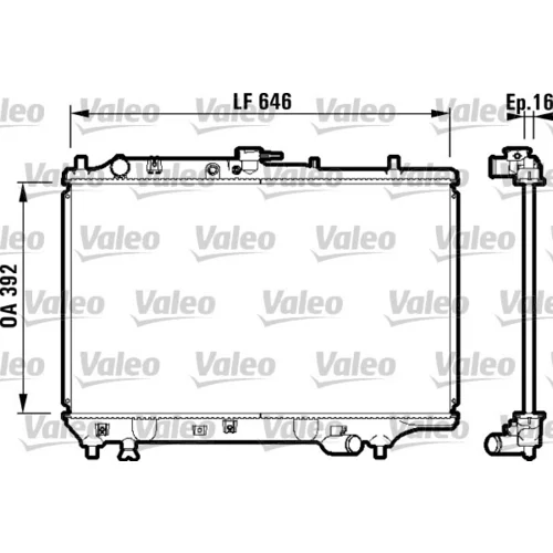 Chladič motora VALEO 732325