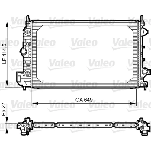 Chladič motora VALEO 735086
