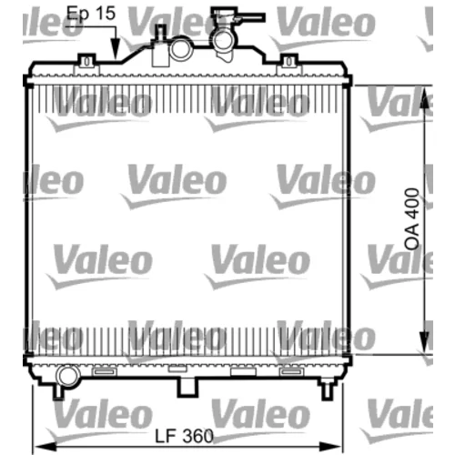 Chladič motora VALEO 735499