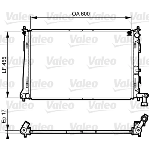Chladič motora VALEO 735564