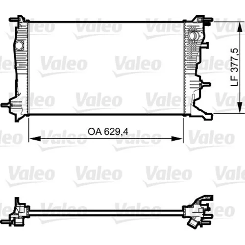 Chladič motora VALEO 735607