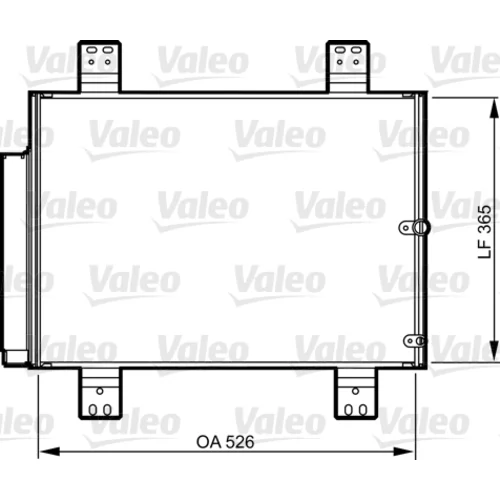 Kondenzátor klimatizácie VALEO 814206