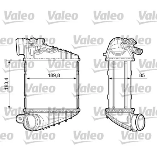 Chladič plniaceho vzduchu VALEO 817205