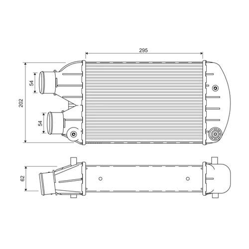 Chladič plniaceho vzduchu VALEO 817881