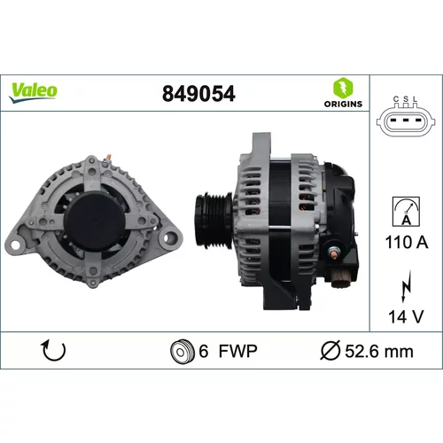 Alternátor VALEO 849054