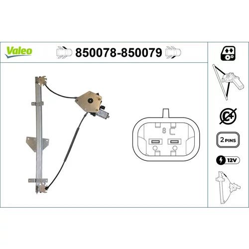 Mechanizmus zdvíhania okna VALEO 850078