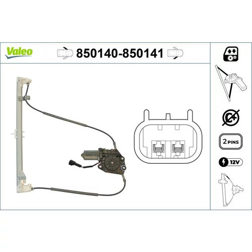 Mechanizmus zdvíhania okna VALEO 850140