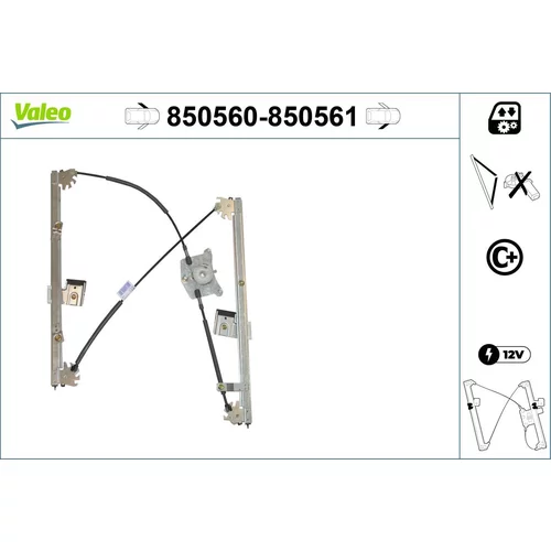 Mechanizmus zdvíhania okna VALEO 850560