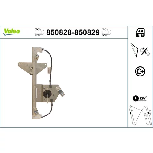 Mechanizmus zdvíhania okna VALEO 850828