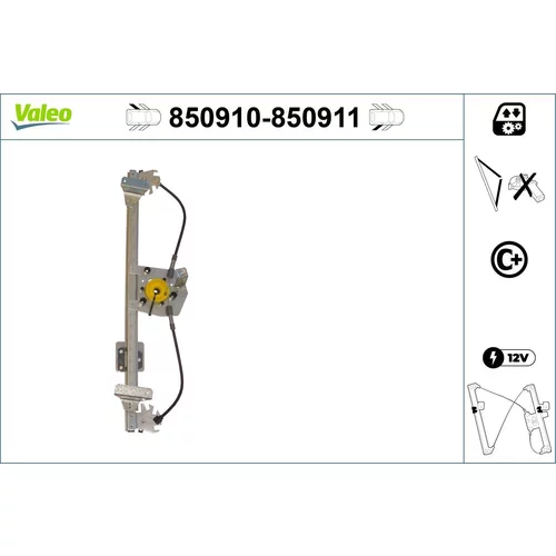 Mechanizmus zdvíhania okna VALEO 850910