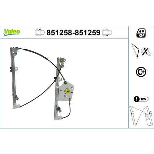 Mechanizmus zdvíhania okna VALEO 851258