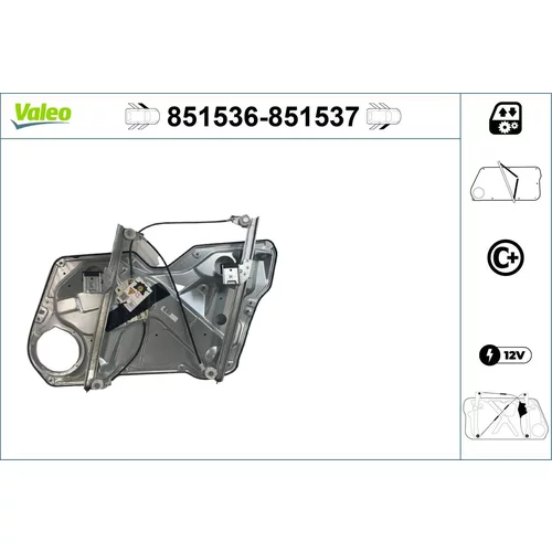 Mechanizmus zdvíhania okna VALEO 851536