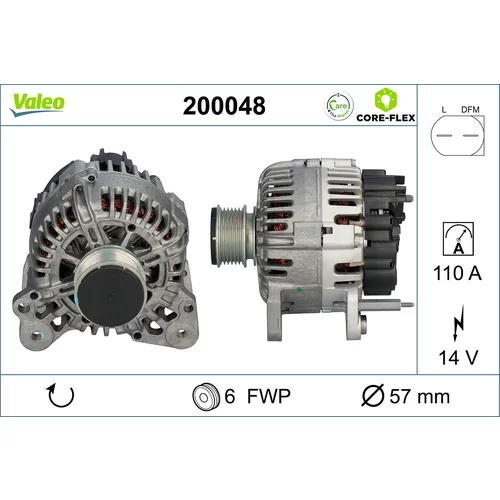 Alternátor VALEO 200048