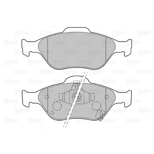 Sada brzdových platničiek kotúčovej brzdy 301076 /VALEO/ - obr. 1