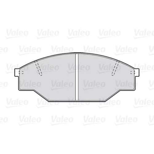 Sada brzdových platničiek kotúčovej brzdy 301402 /VALEO/ - obr. 1