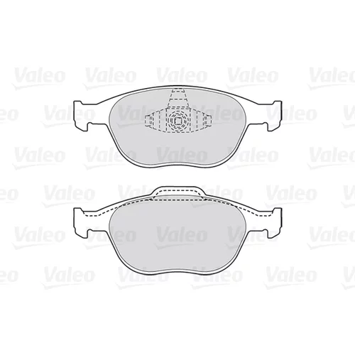Sada brzdových platničiek kotúčovej brzdy 301639 /VALEO/ - obr. 1