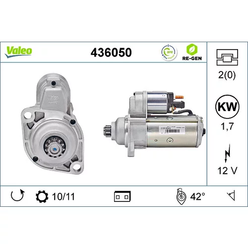 Štartér VALEO 436050