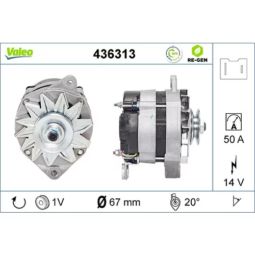 Alternátor VALEO 436313