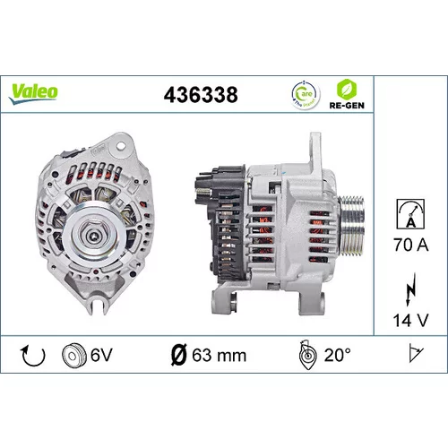 Alternátor VALEO 436338