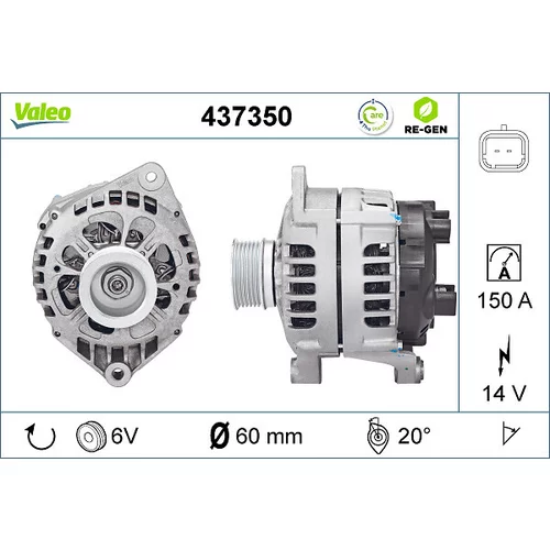 Alternátor VALEO 437350