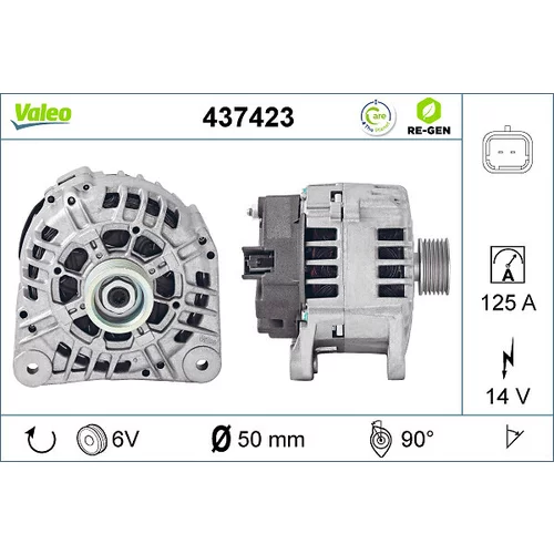 Alternátor 437423 /VALEO/