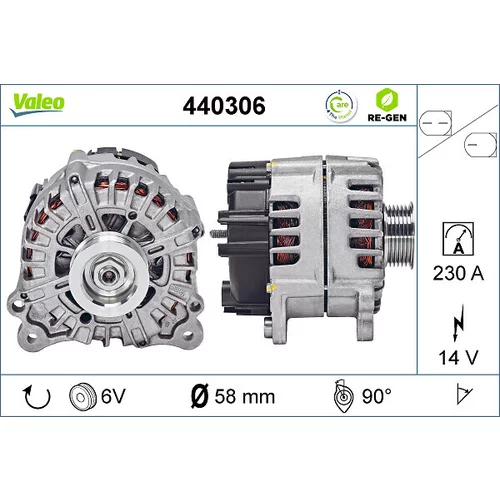 Alternátor VALEO 440306