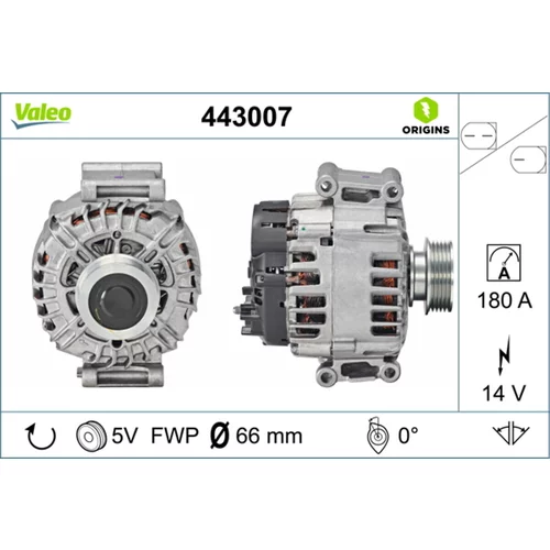 Alternátor VALEO 443007