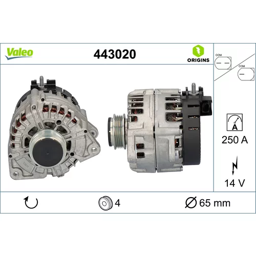 Alternátor VALEO 443020