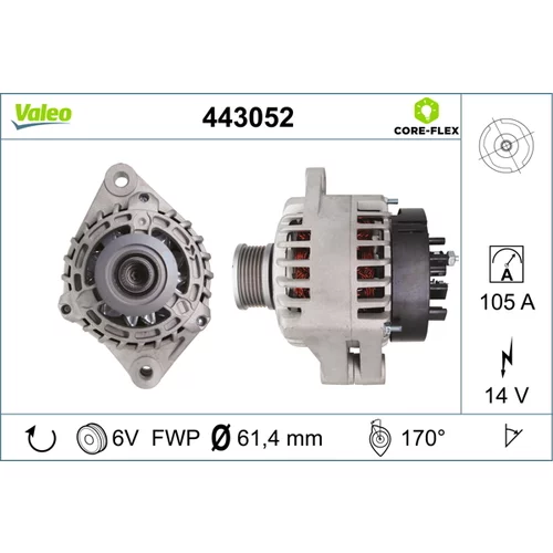 Alternátor VALEO 443052