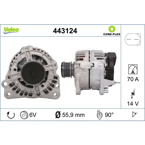 Alternátor VALEO 443124