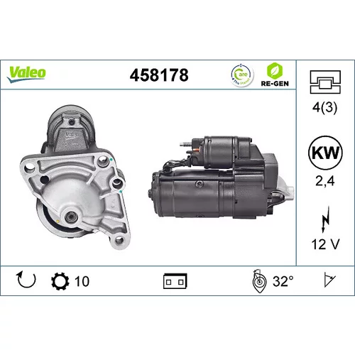 Štartér VALEO 458178